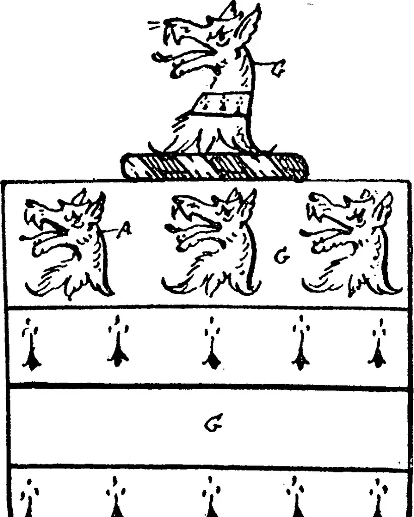 An illustration from A visitation of the county of Kent, 1906, leaf 106