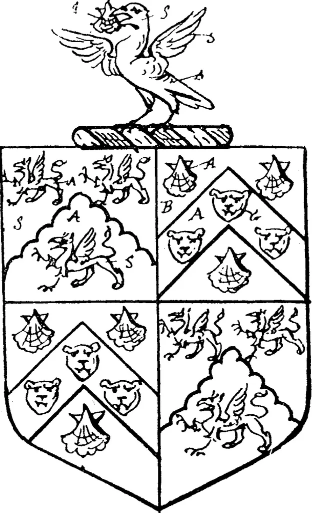 An illustration from A visitation of the county of Kent, 1906, leaf 107