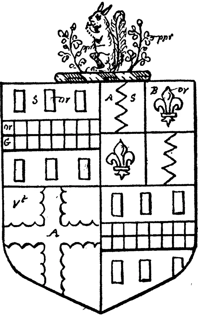 An illustration from A visitation of the county of Kent, 1906, leaf 111
