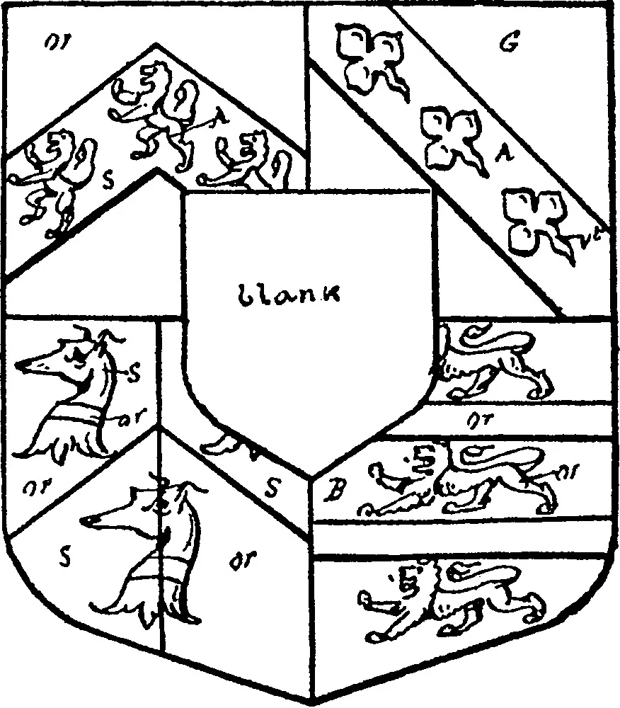 An illustration from A visitation of the county of Kent, 1906, leaf 112