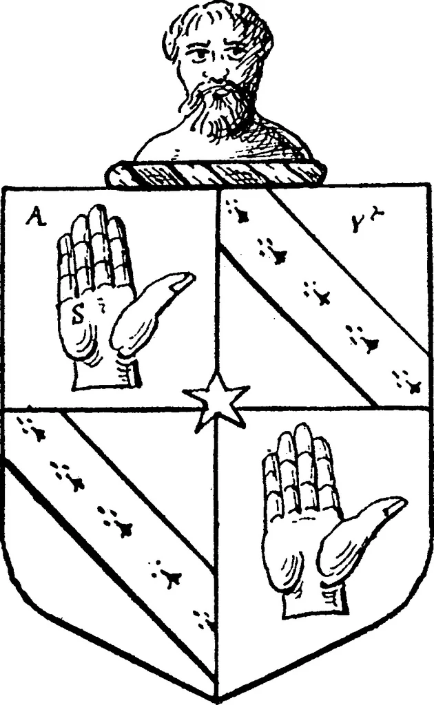 An illustration from A visitation of the county of Kent, 1906, leaf 115
