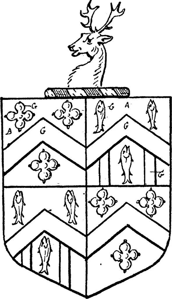 An illustration from A visitation of the county of Kent, 1906, leaf 116