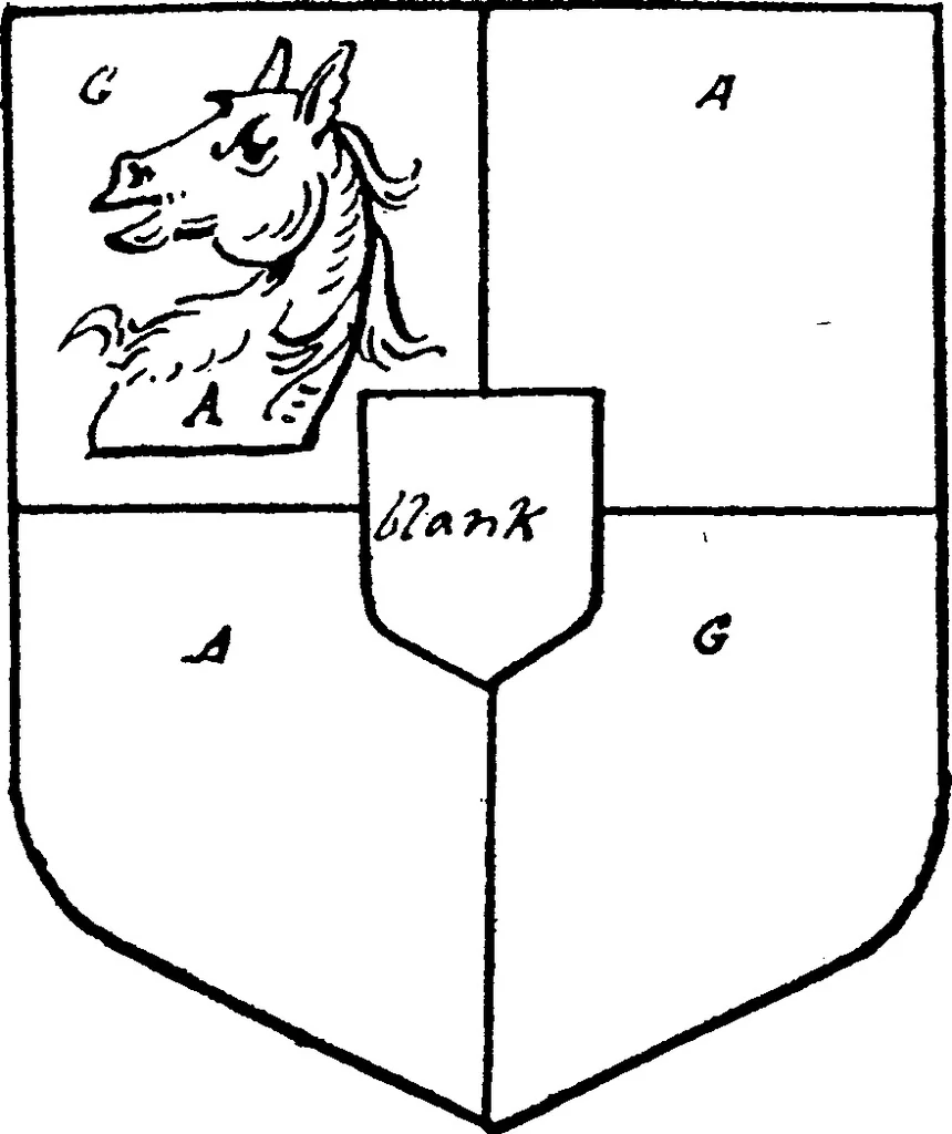 An illustration from A visitation of the county of Kent, 1906, leaf 121