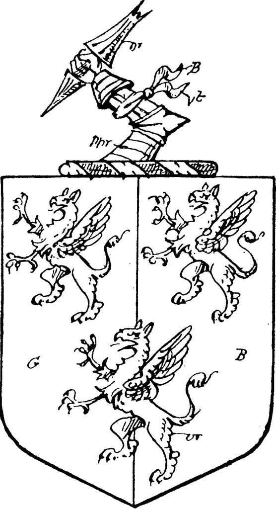 An illustration from A visitation of the county of Kent, 1906, leaf 131