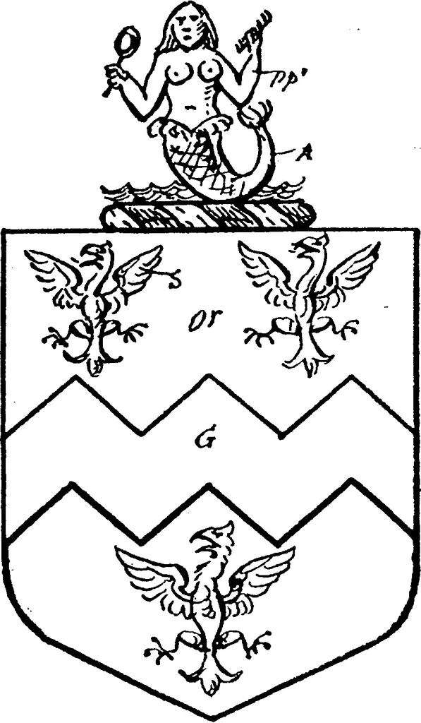 An illustration from A visitation of the county of Kent, 1906, leaf 132