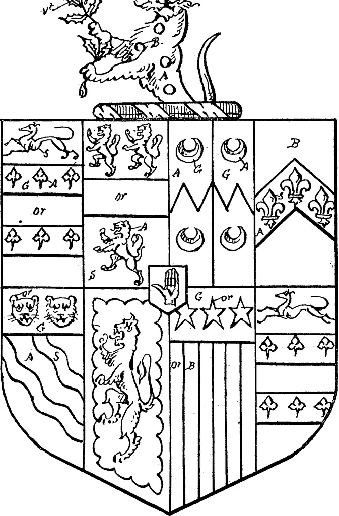 An illustration from A visitation of the county of Kent, 1906, leaf 139