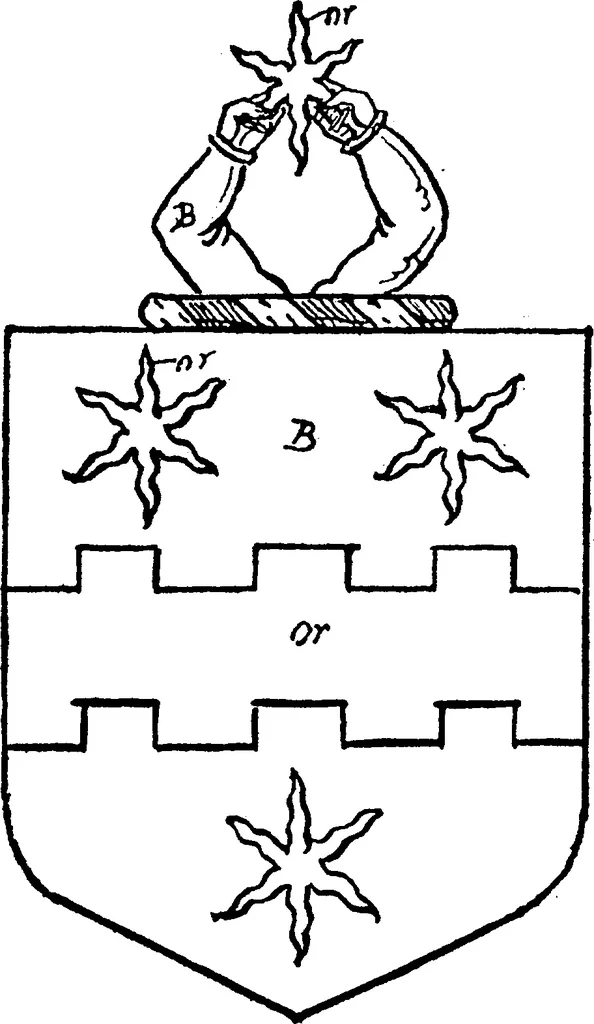An illustration from A visitation of the county of Kent, 1906, leaf 140