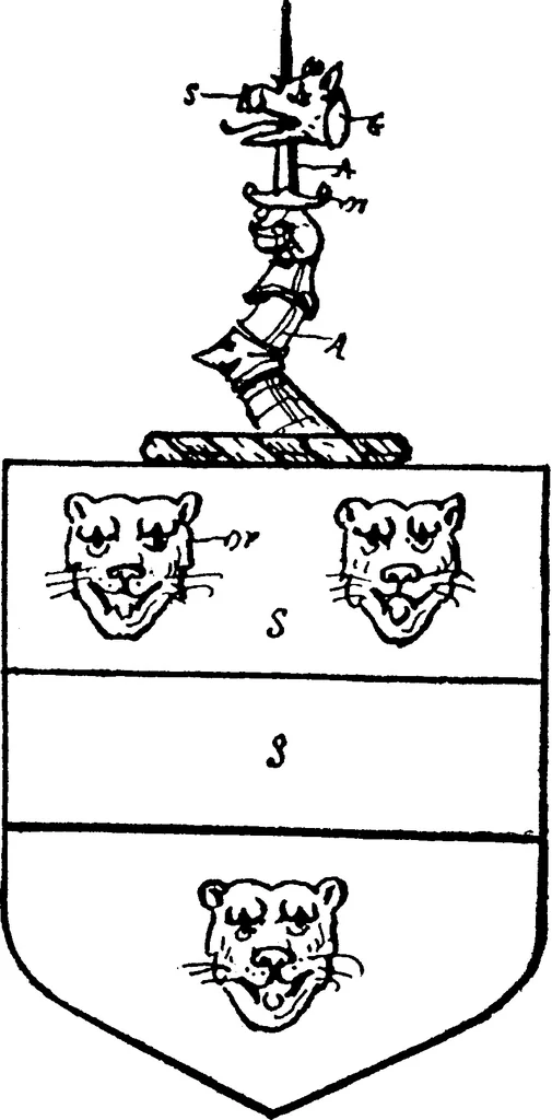 An illustration from A visitation of the county of Kent, 1906, leaf 141