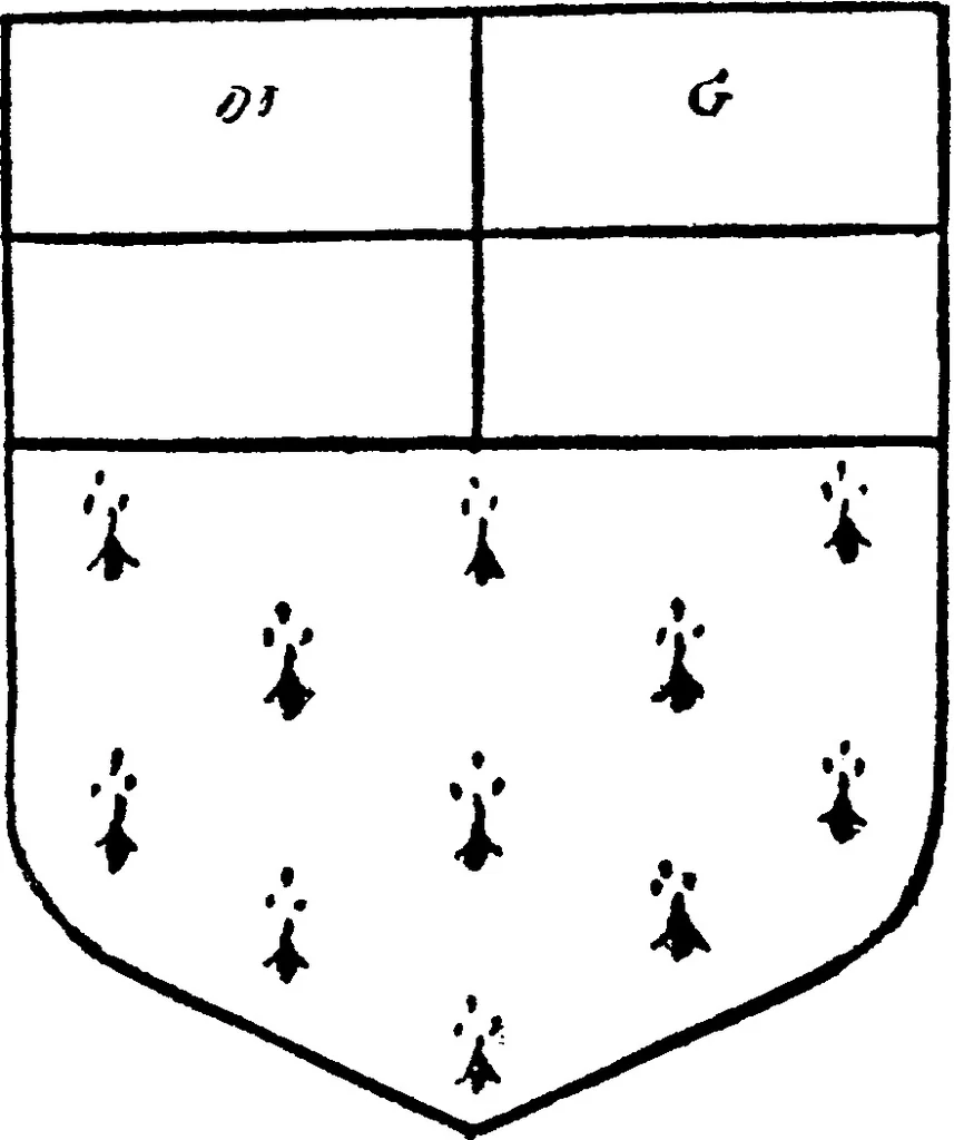 An illustration from A visitation of the county of Kent, 1906, leaf 141