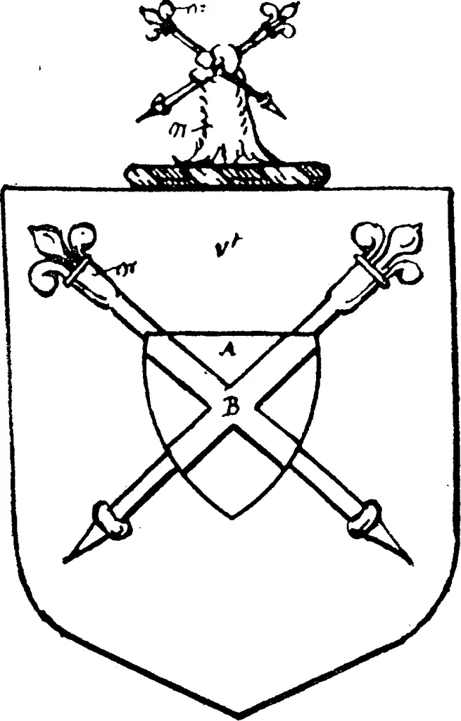 An illustration from A visitation of the county of Kent, 1906, leaf 145