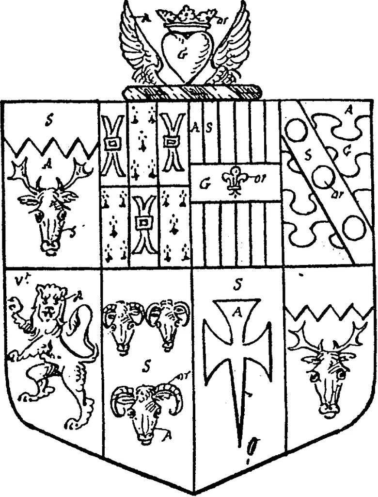 An illustration from A visitation of the county of Kent, 1906, leaf 15
