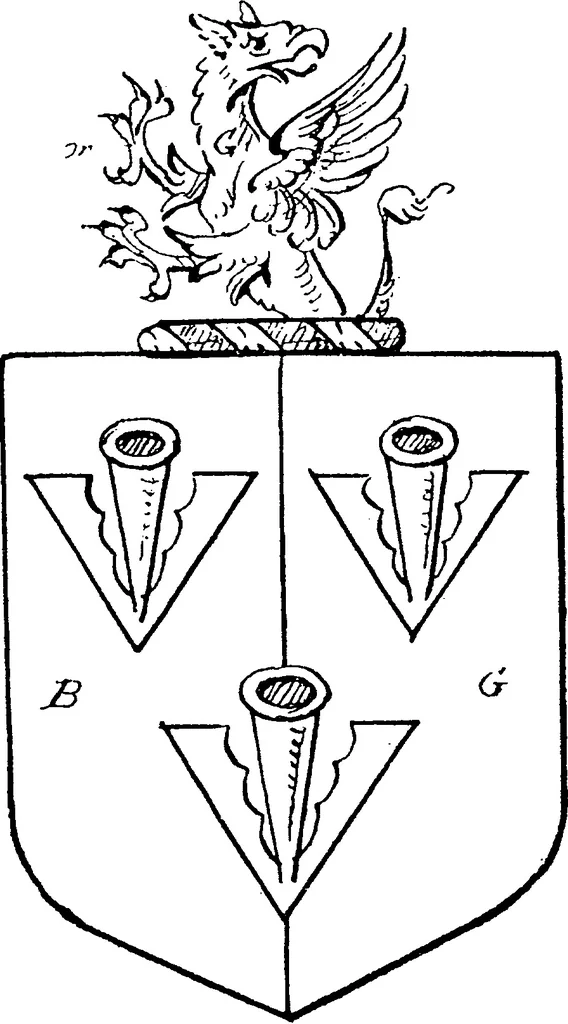 An illustration from A visitation of the county of Kent, 1906, leaf 152