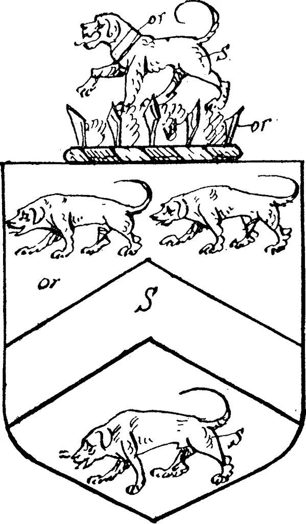 An illustration from A visitation of the county of Kent, 1906, leaf 16