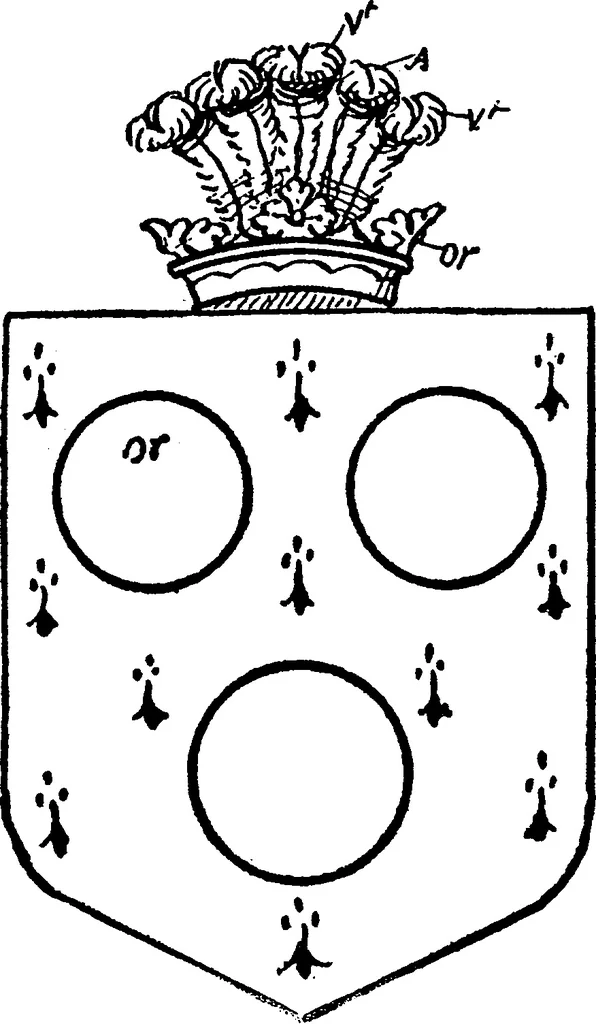 An illustration from A visitation of the county of Kent, 1906, leaf 164