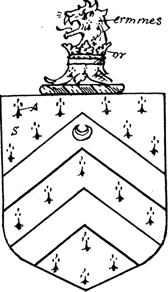 An illustration from A visitation of the county of Kent, 1906, leaf 165