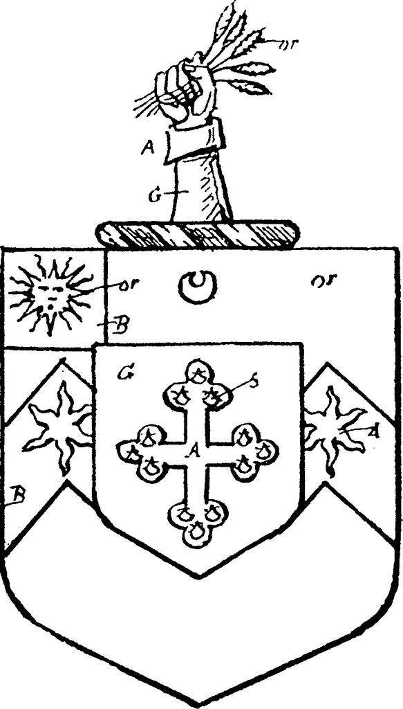 An illustration from A visitation of the county of Kent, 1906, leaf 177
