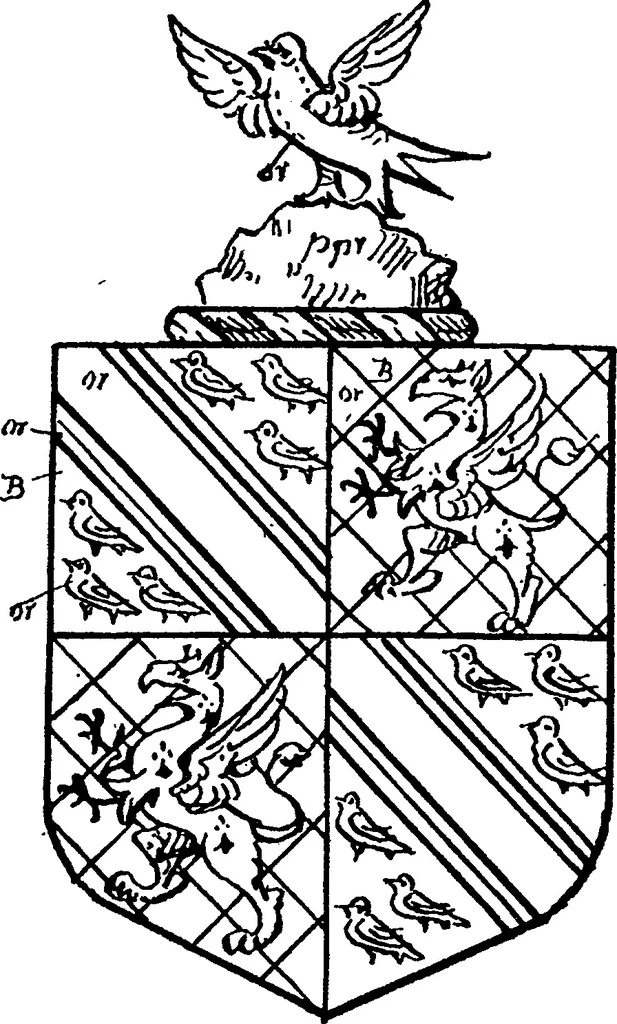 An illustration from A visitation of the county of Kent, 1906, leaf 180