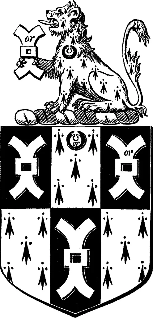 An illustration from A visitation of the county of Kent, 1906, leaf 182