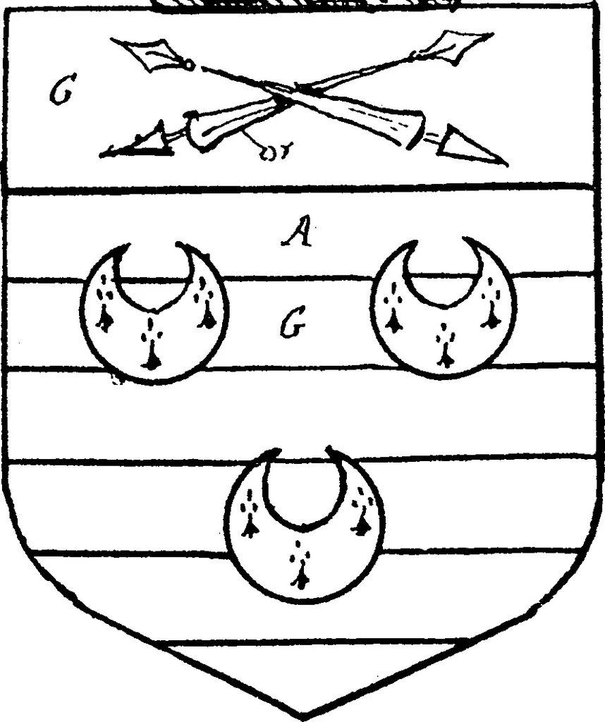 An illustration from A visitation of the county of Kent, 1906, leaf 188