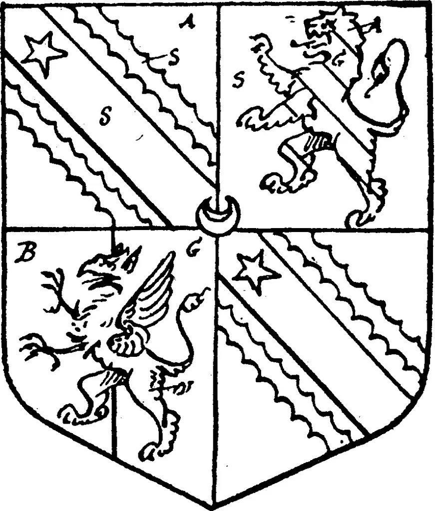An illustration from A visitation of the county of Kent, 1906, leaf 192
