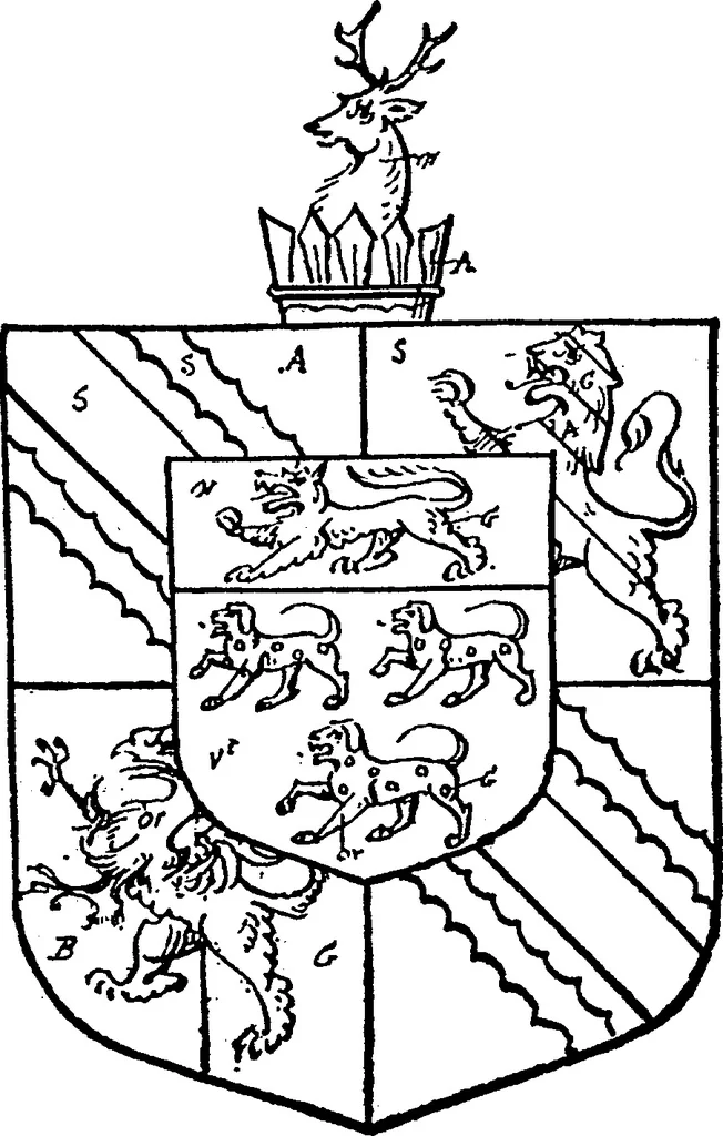 An illustration from A visitation of the county of Kent, 1906, leaf 192