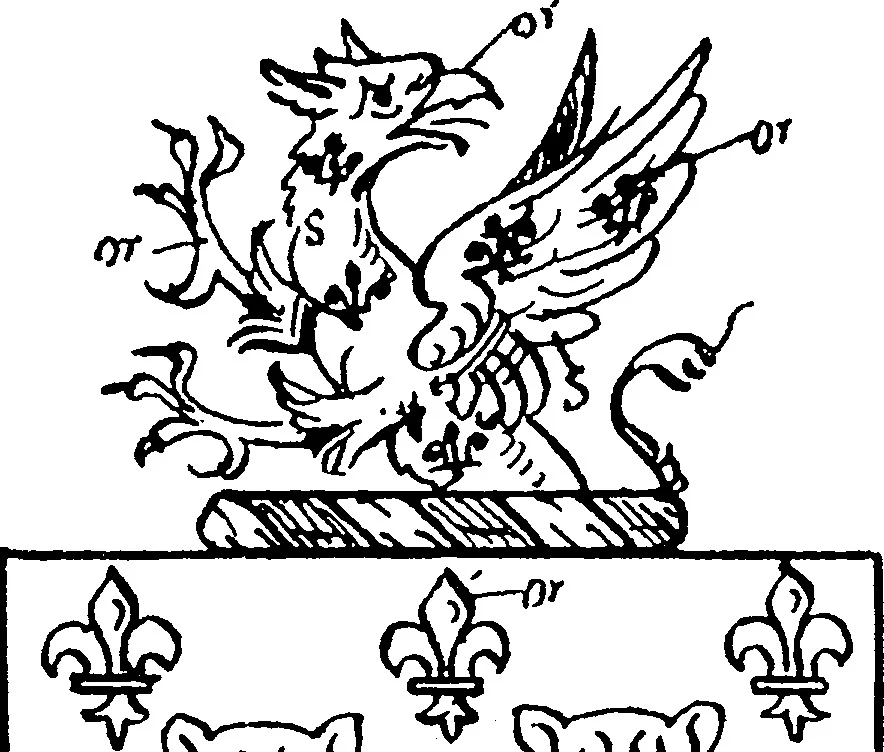An illustration from A visitation of the county of Kent, 1906, leaf 197