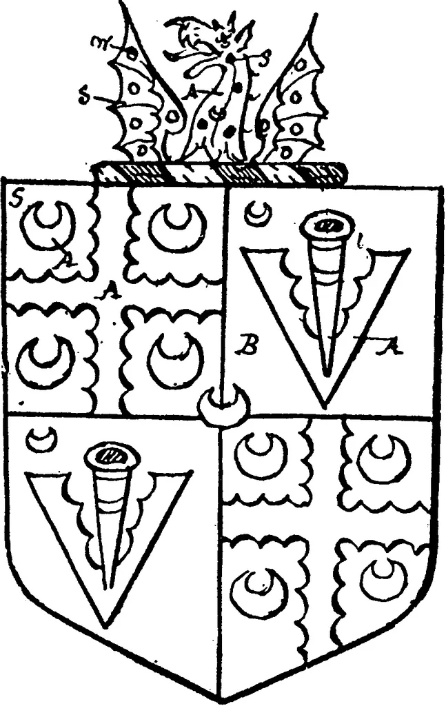 An illustration from A visitation of the county of Kent, 1906, leaf 21