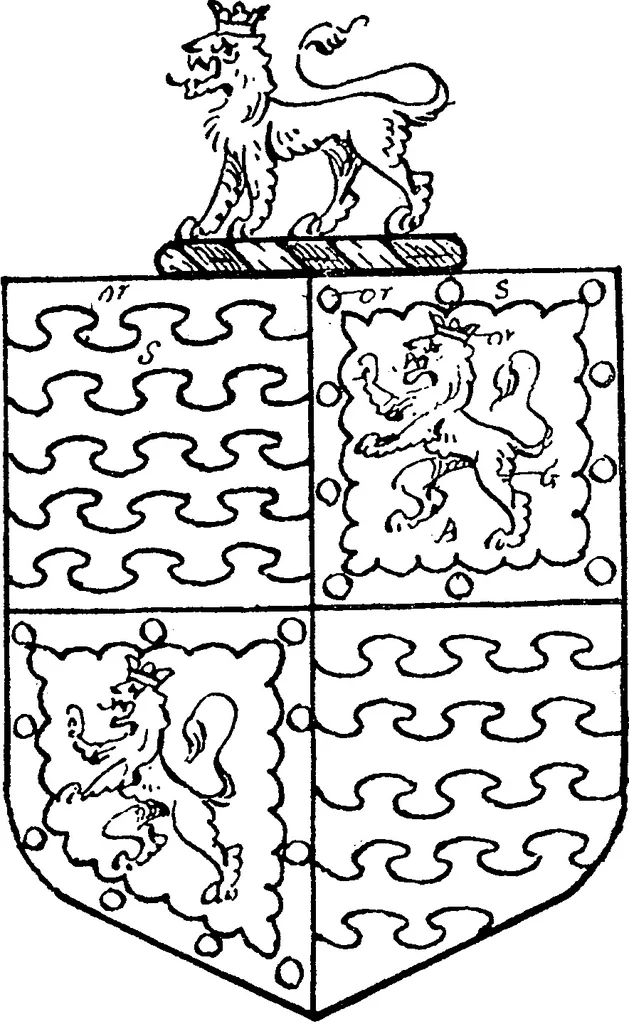 An illustration from A visitation of the county of Kent, 1906, leaf 29