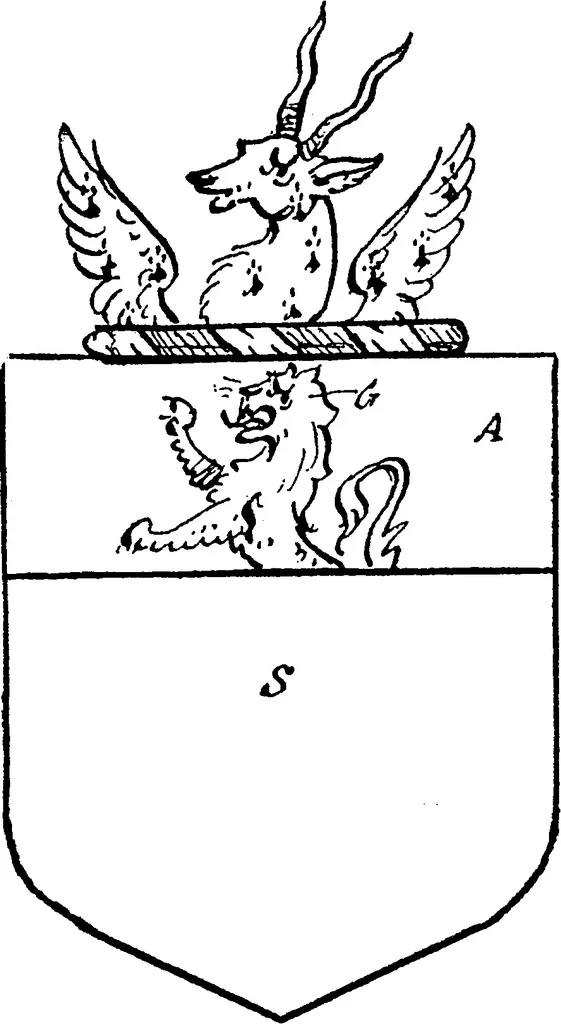 An illustration from A visitation of the county of Kent, 1906, leaf 37
