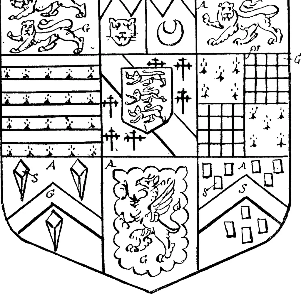An illustration from A visitation of the county of Kent, 1906, leaf 41