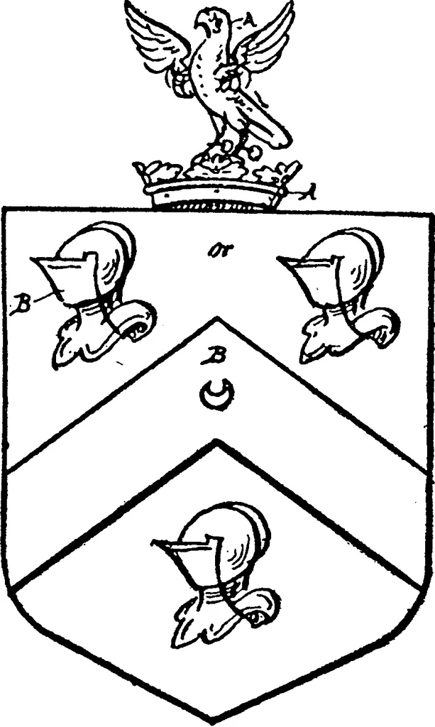 An illustration from A visitation of the county of Kent, 1906, leaf 43