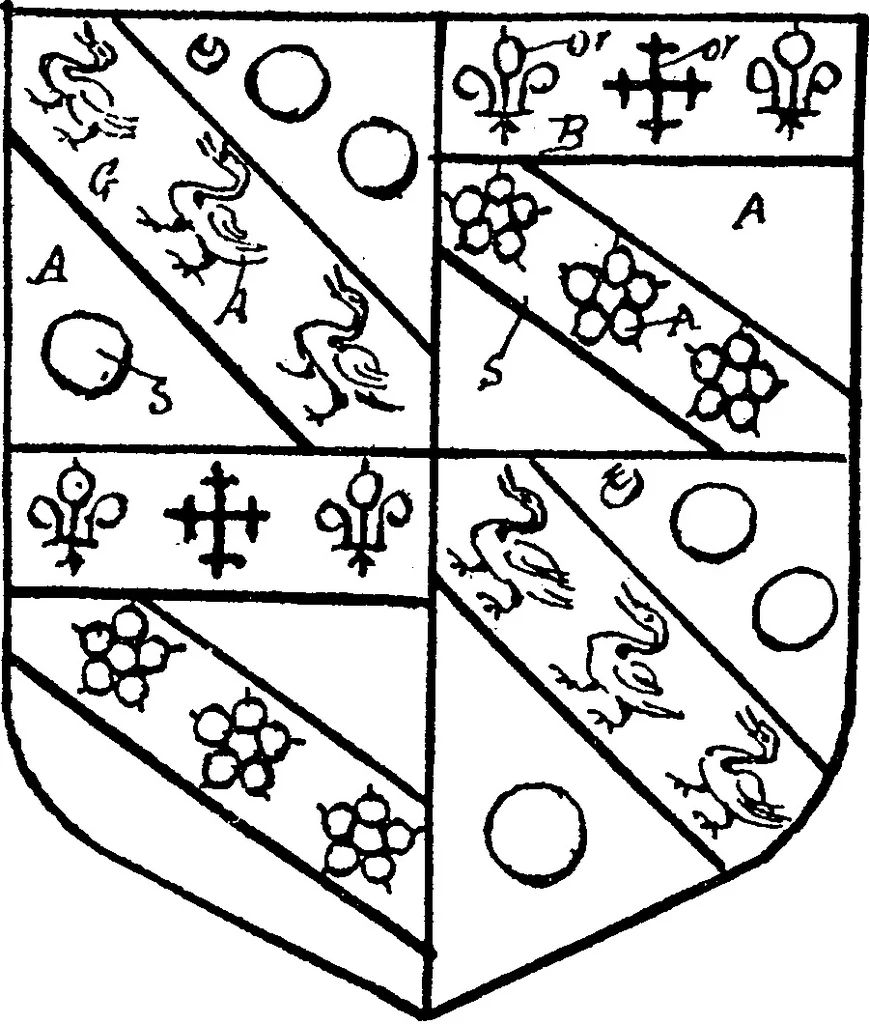 An illustration from A visitation of the county of Kent, 1906, leaf 49