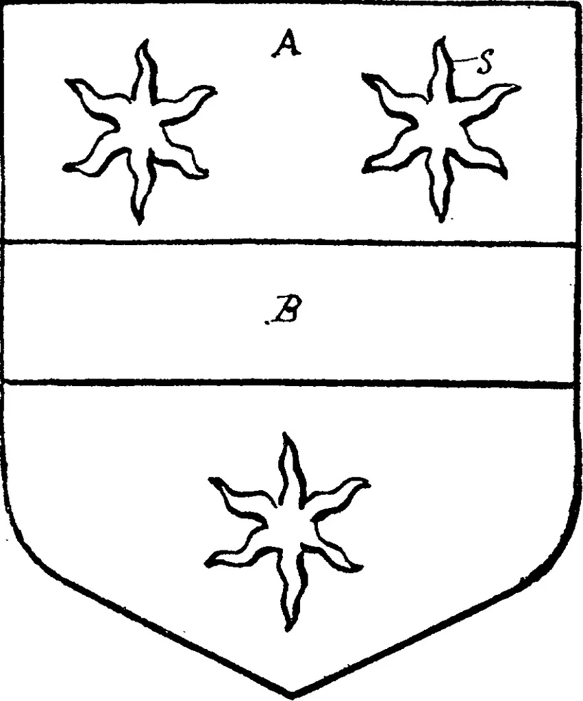 An illustration from A visitation of the county of Kent, 1906, leaf 53