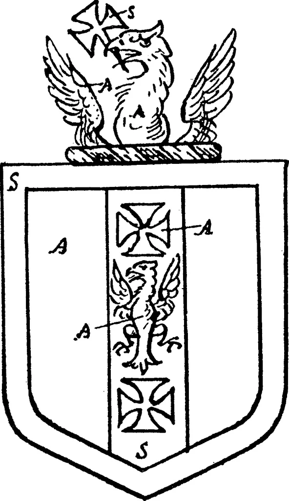 An illustration from A visitation of the county of Kent, 1906, leaf 54