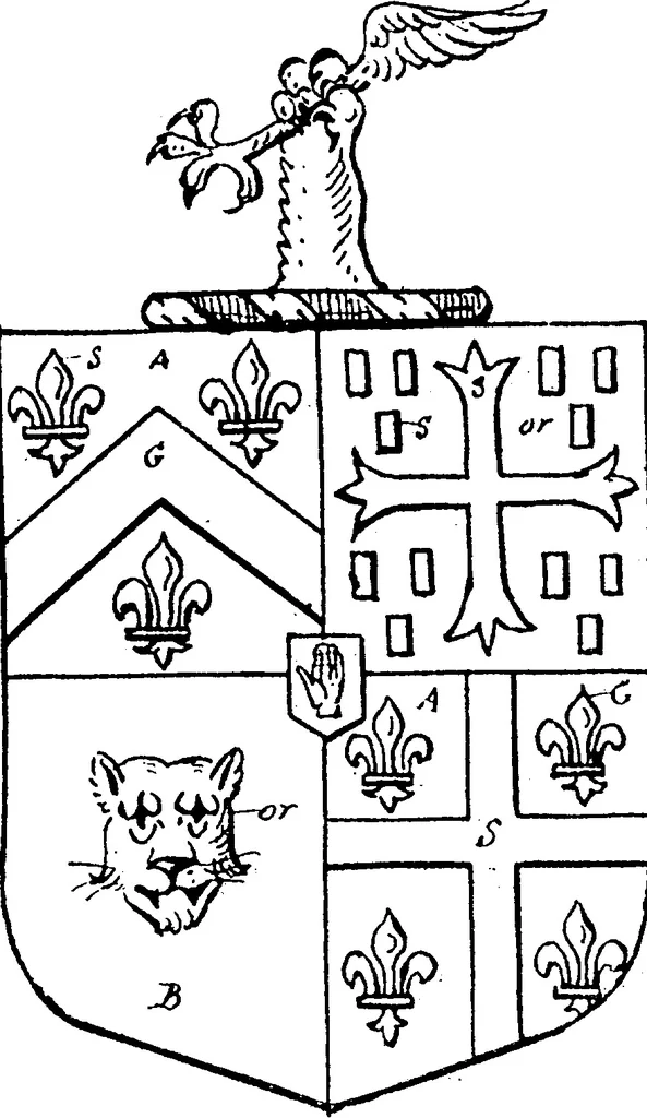 An illustration from A visitation of the county of Kent, 1906, leaf 62