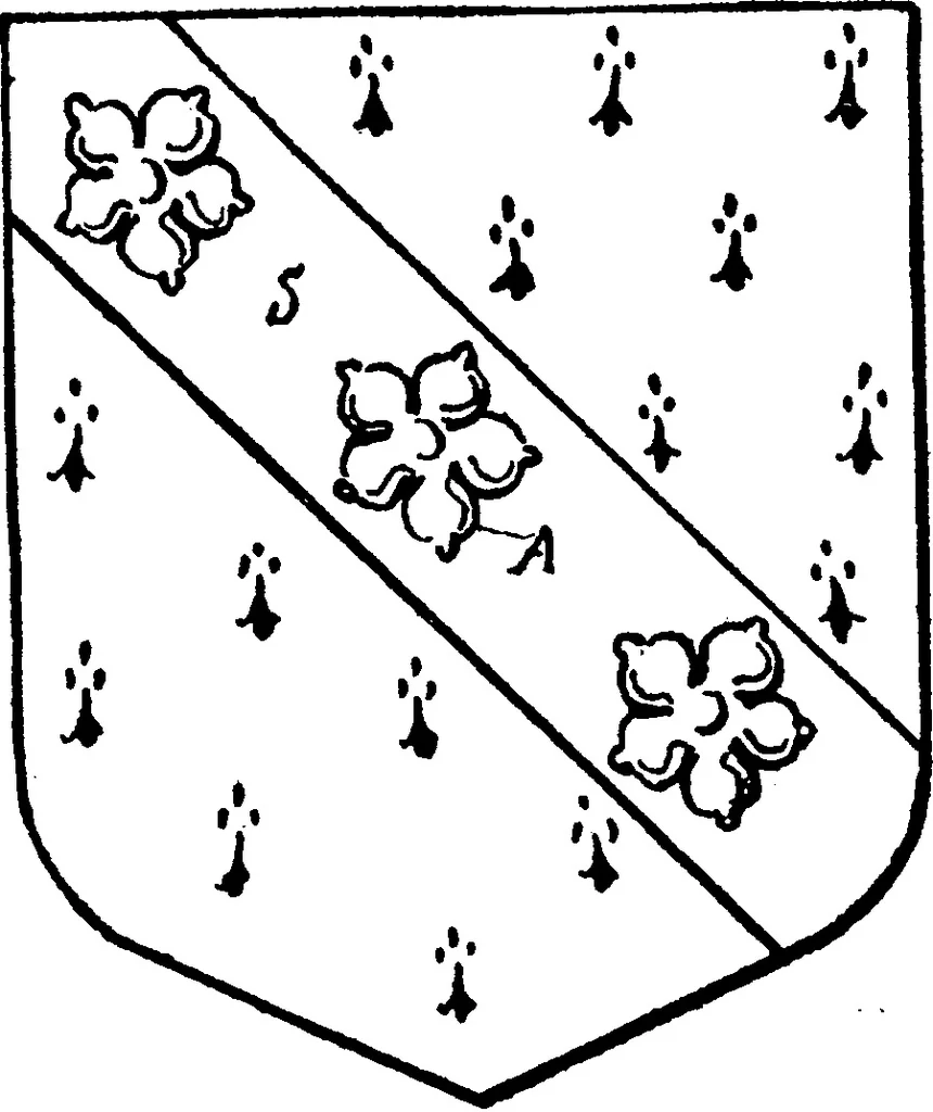 An illustration from A visitation of the county of Kent, 1906, leaf 64