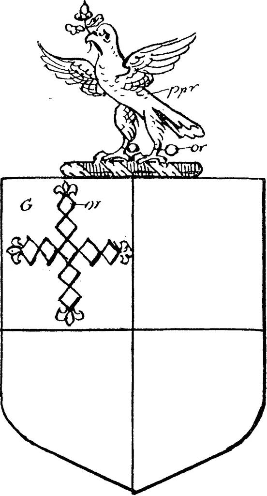 An illustration from A visitation of the county of Kent, 1906, leaf 75