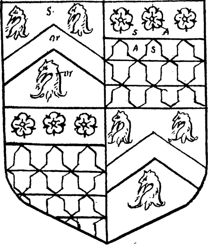 An illustration from A visitation of the county of Kent, 1906, leaf 80