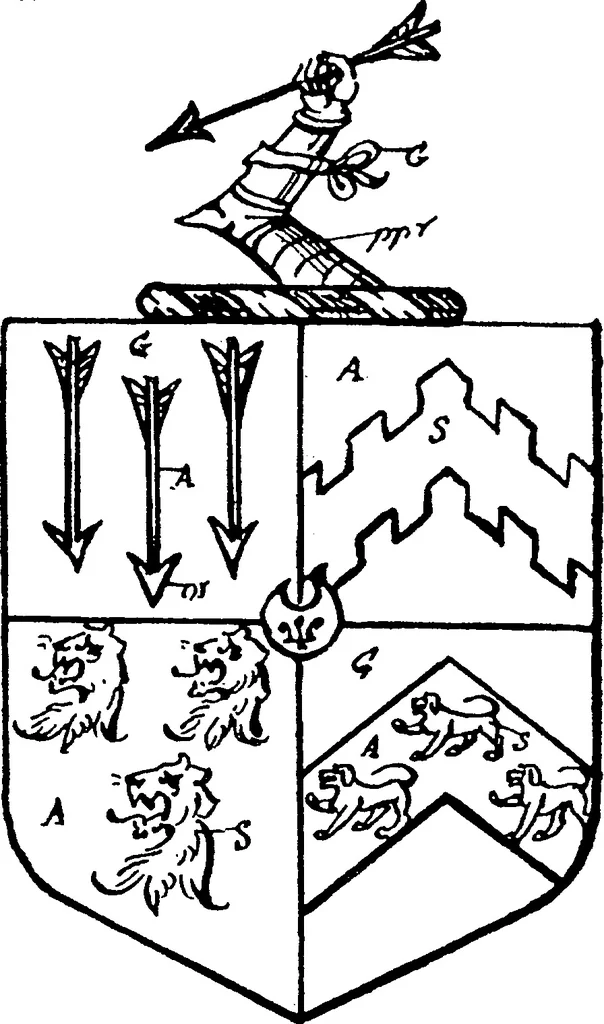 An illustration from A visitation of the county of Kent, 1906, leaf 83