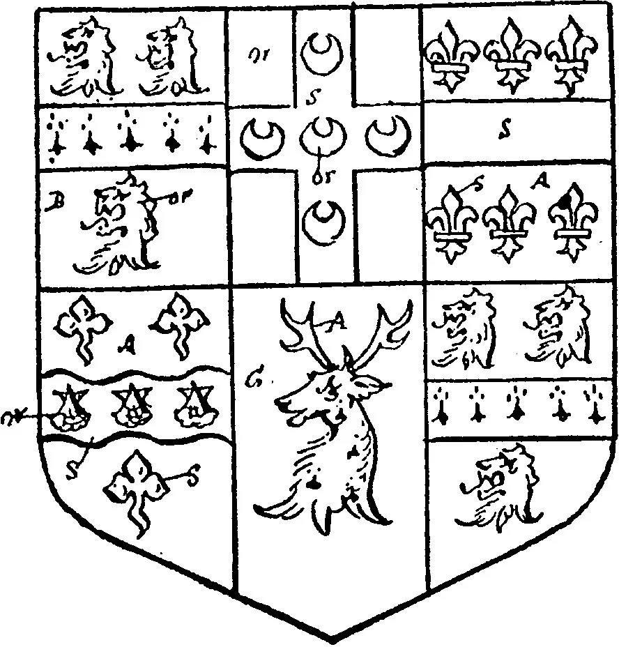 An illustration from A visitation of the county of Kent, 1906, leaf 87