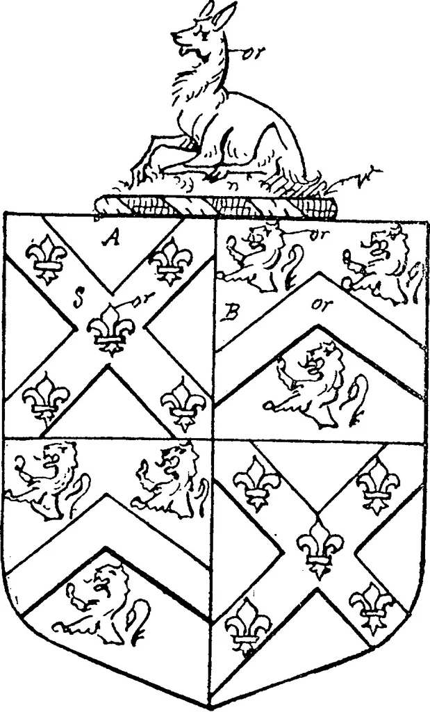 An illustration from A visitation of the county of Kent, 1906, leaf 89