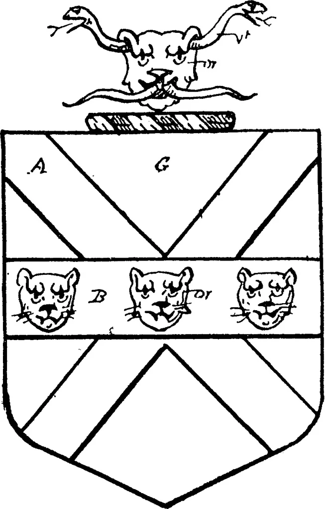An illustration from A visitation of the county of Kent, 1906, leaf 96