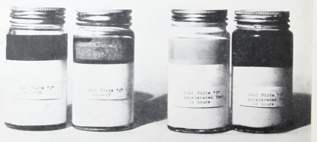 An illustration from Accelerated tests for the settling of pigments in paints / by Sidney Werthan and R.H. Wien., 1930, leaf 13