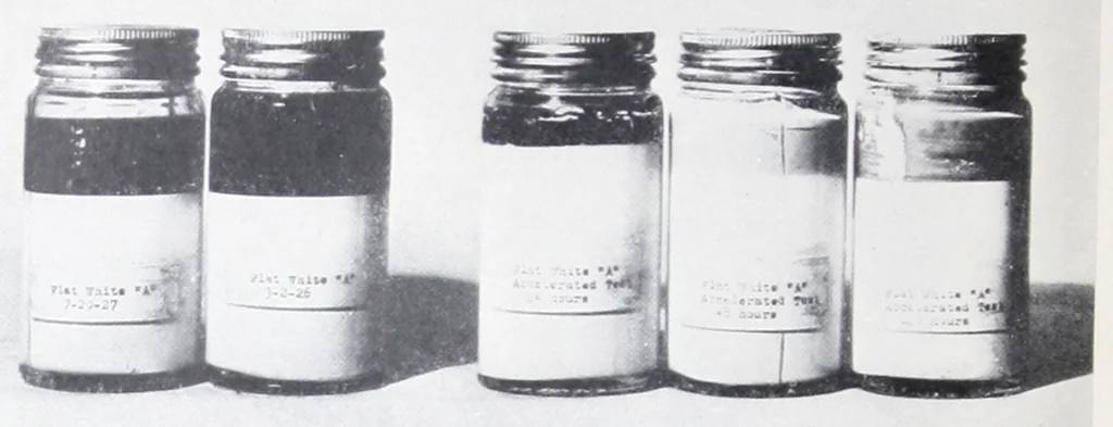 An illustration from Accelerated tests for the settling of pigments in paints / by Sidney Werthan and R.H. Wien., 1930, leaf 13