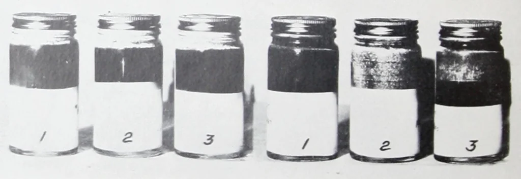 An illustration from Accelerated tests for the settling of pigments in paints / by Sidney Werthan and R.H. Wien., 1930, leaf 7
