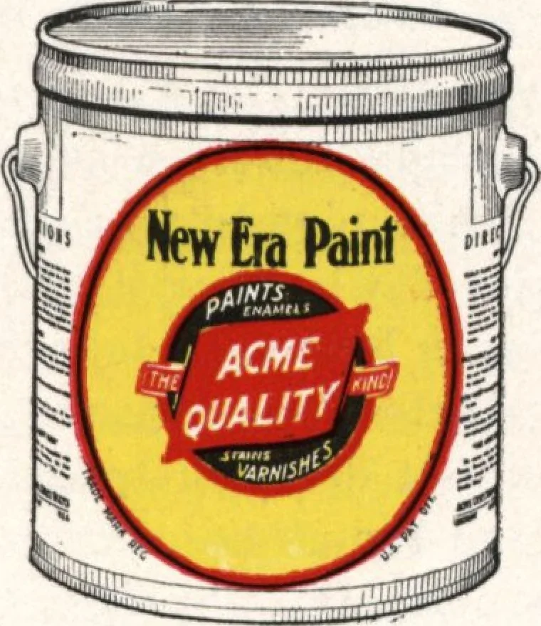 An illustration from Acme quality painting guide book, 1916, leaf 14