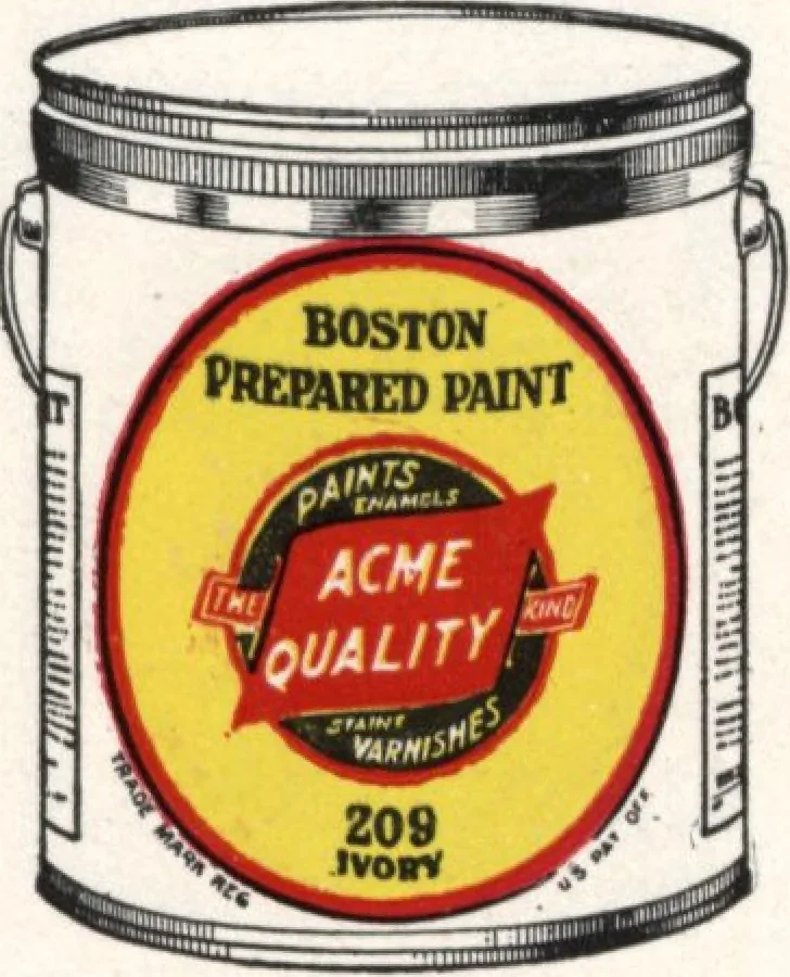An illustration from Acme quality painting guide book, 1916, leaf 18