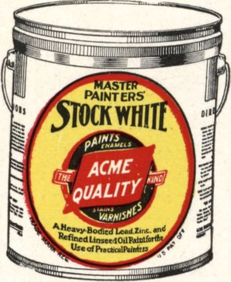 An illustration from Acme quality painting guide book, 1916, leaf 20