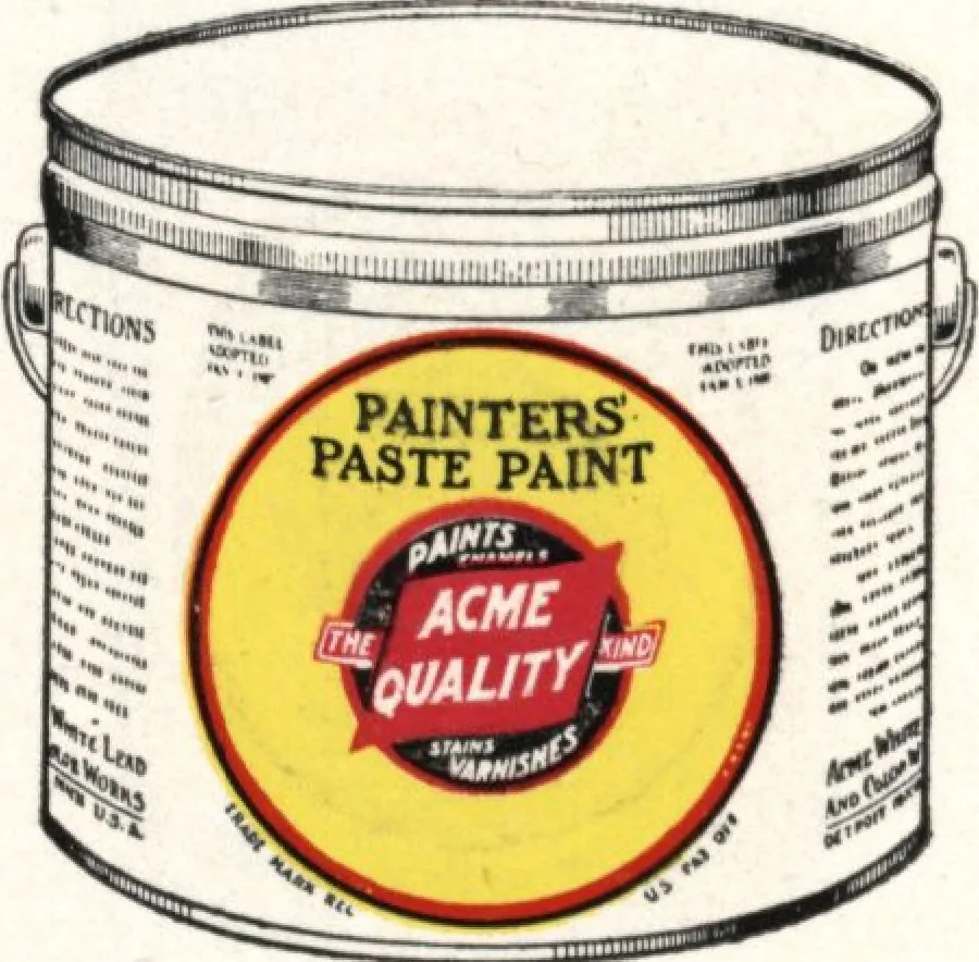 An illustration from Acme quality painting guide book, 1916, leaf 21