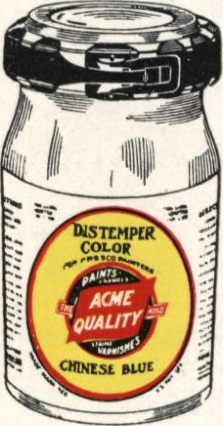 An illustration from Acme quality painting guide book, 1916, leaf 92